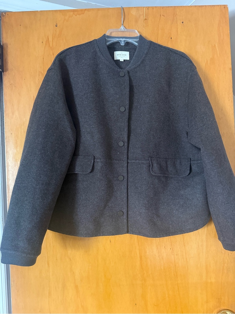 Sézane Suzy Coat in Sark Taupe! - Picture 1 of 8